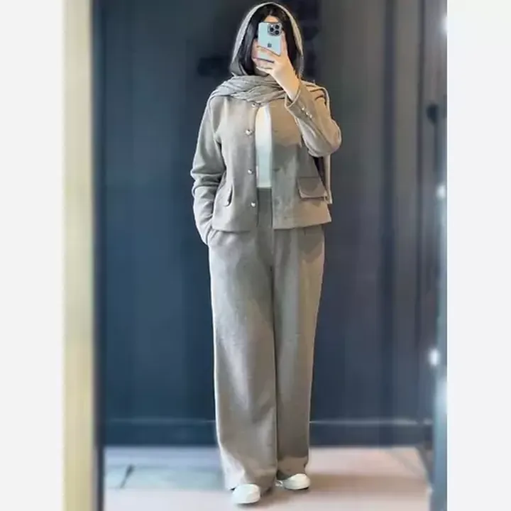 دو تیکه شومیز شلوار افرا لنین زنانه و دخترانه مناسب 38 تا 48
