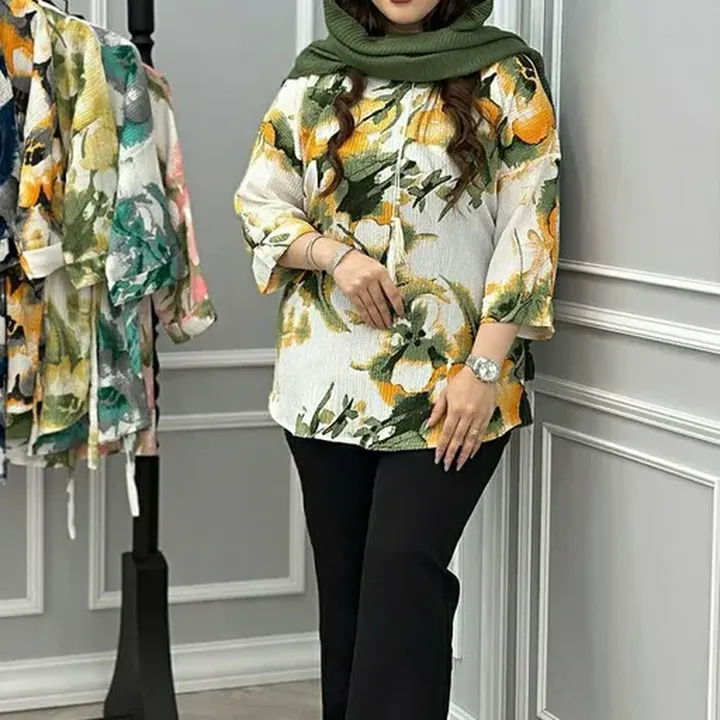 شومیز عیدانه گل ابروبادی