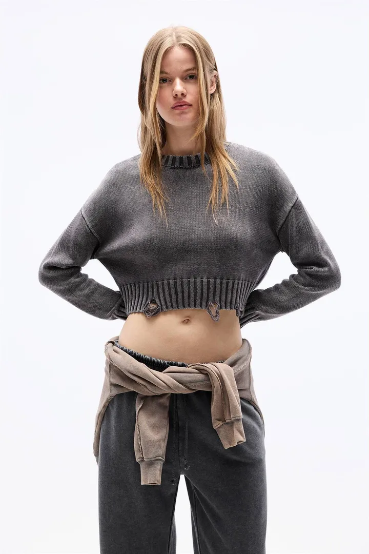 <span class="text-styled__StyledSpan-sc-d280c10c-1 dvOaRP">Pull & Bear< span>ژاکت بافتنی مفصل پریشان