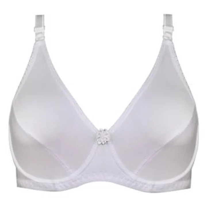 سوتین زنانه پانیذ مدل فنردار کد 22205 رنگ سفید