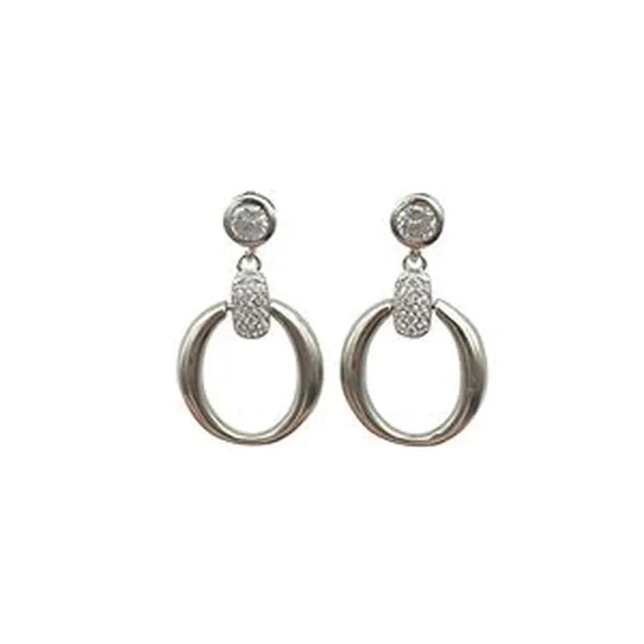 گوشواره نقره زنانه مدل تنیسی