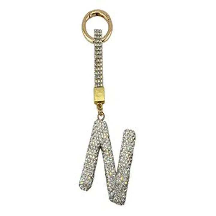 جاکلیدی مدل حرف N تمام نگین