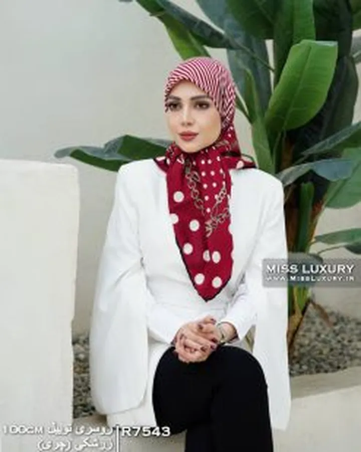 روسری ابریشم توییل اعلا R7543