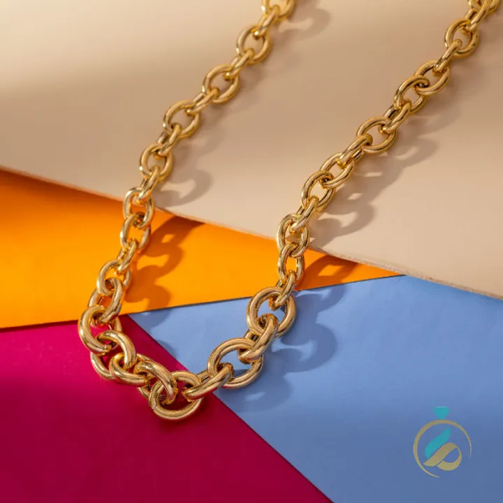 زنجیر گردنی طلای هرمس