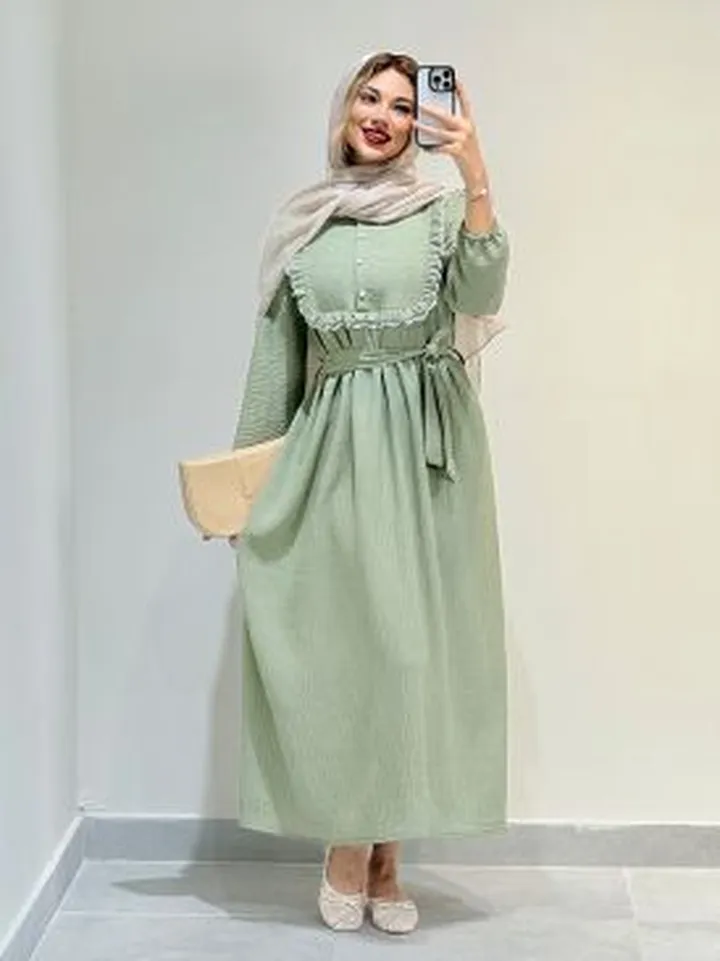 پیراهن بلند حصیری کد 19086