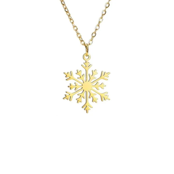 گردنبند طلا 18 عیار زنانه آرامدل دونه برف