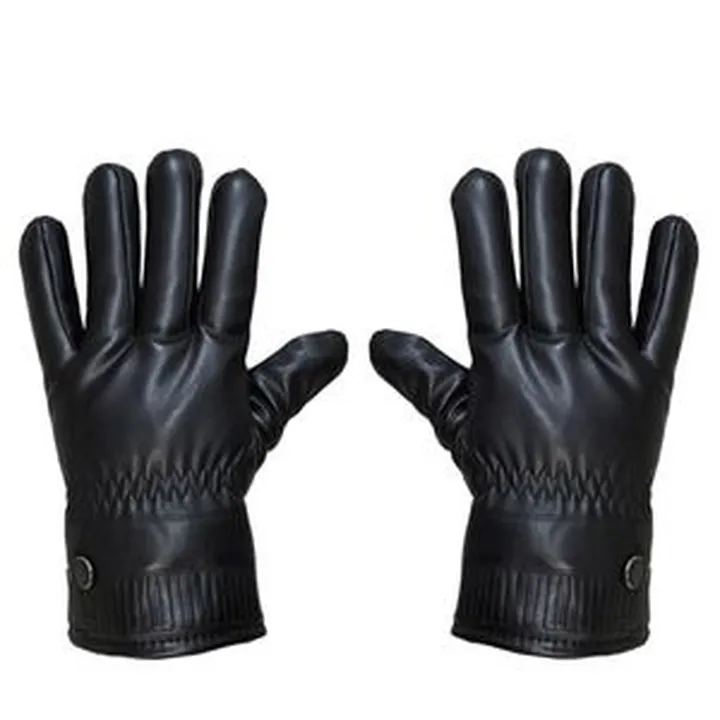 دستکش مردانه مدل چرم کد GL102 رنگ مشکی