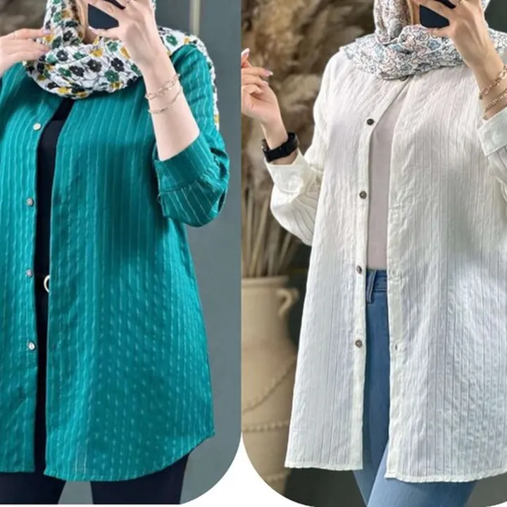 شومیز مانتویی پلوتی
