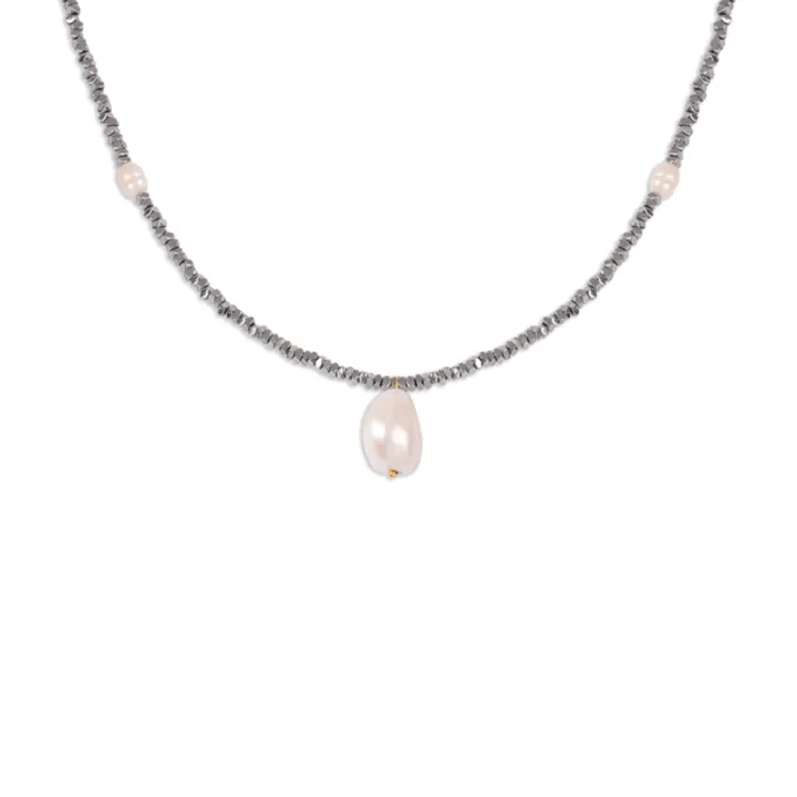 گردنبند طلا سنگی باروک