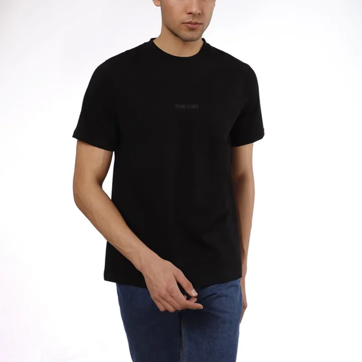 تی شرت آستین کوتاه مردانه ناربن مدل باربد رنگ مشکی