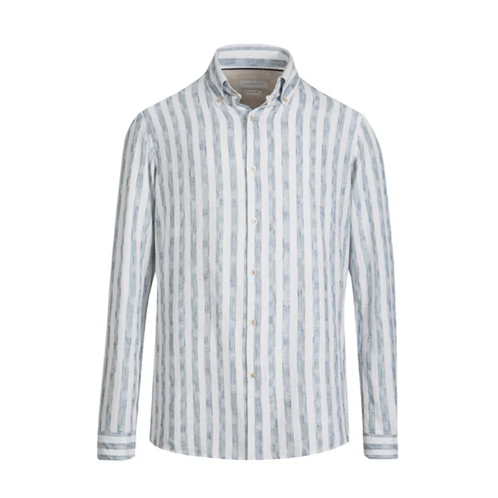 پیراهن آستین بلند یقه برگردان مردانه کروم مدل 2510...