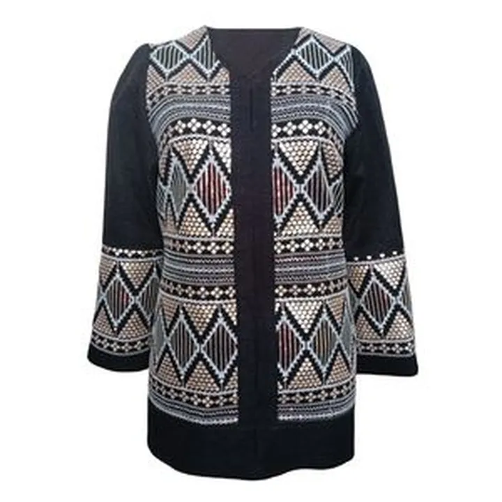 مانتو کتی زنانه مدل پولک دوزی 02