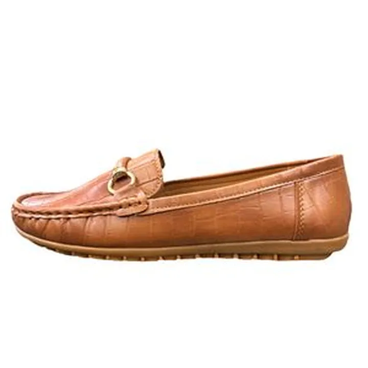 کفش کالج زنانه مکس مدل Textured Slip-On Moccasins With Metallic Accen