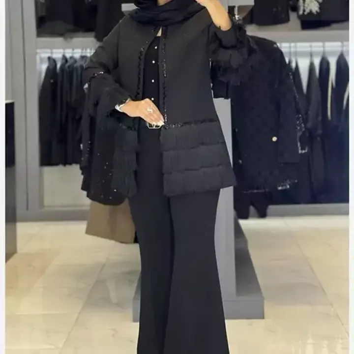 کت مزونی ریش دار کت مجلسی زنانه کت عیدانه زنانه
