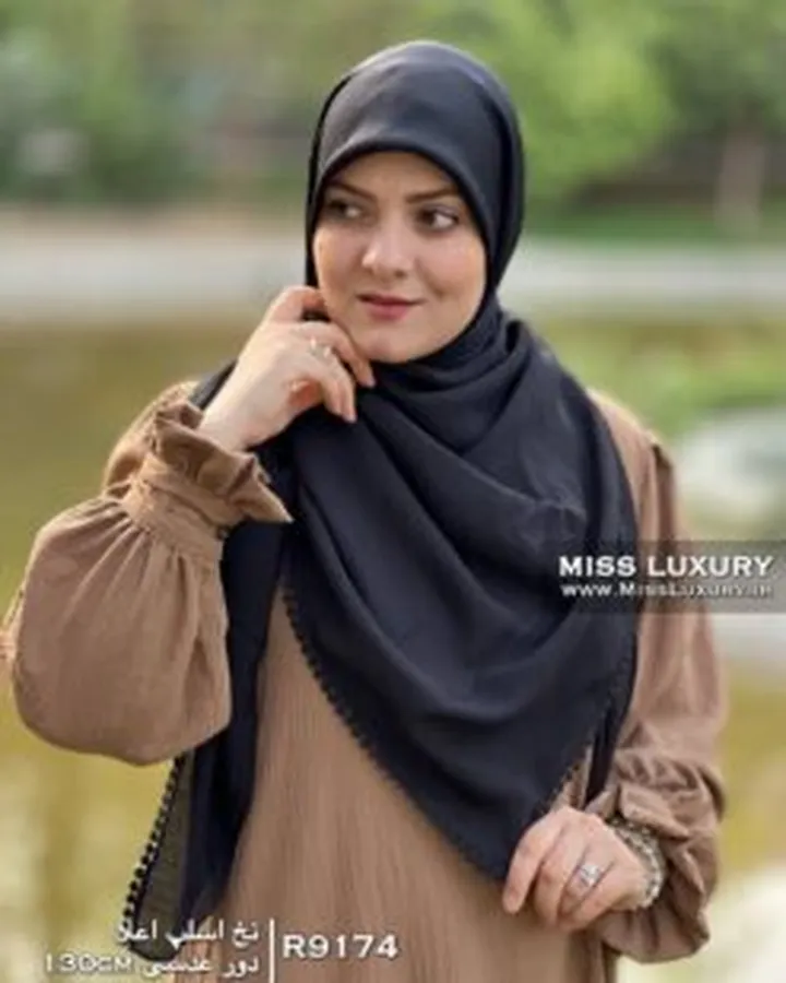 روسری نخ اسلپ دور عدسی R9174