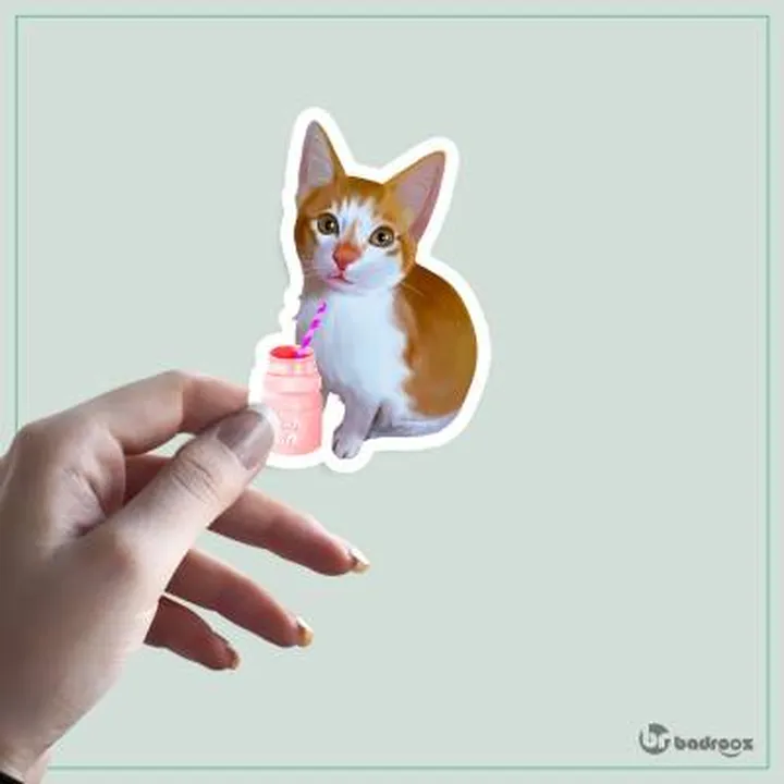 استیکر kawaii cat