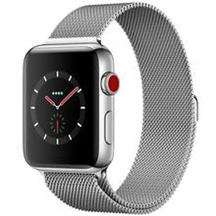 ساعت هوشمند اپل واچ سری 3 سلولار با بدنه استیل و بند Milanese Loop