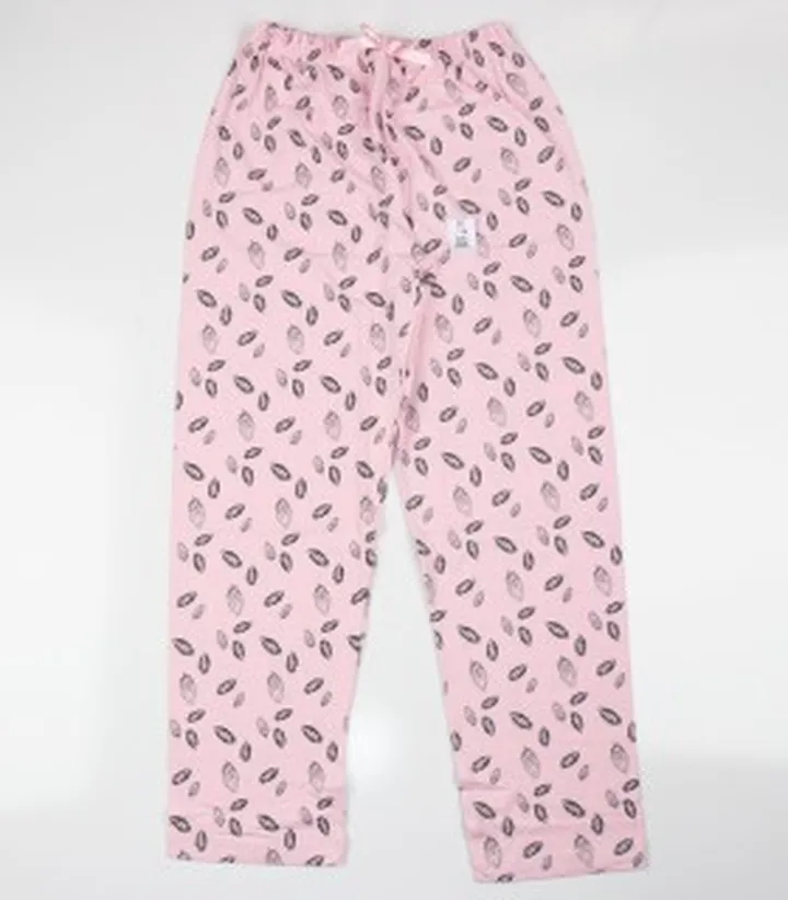 شلوار نخی و راحتی زنانه طرح دار کد 134213