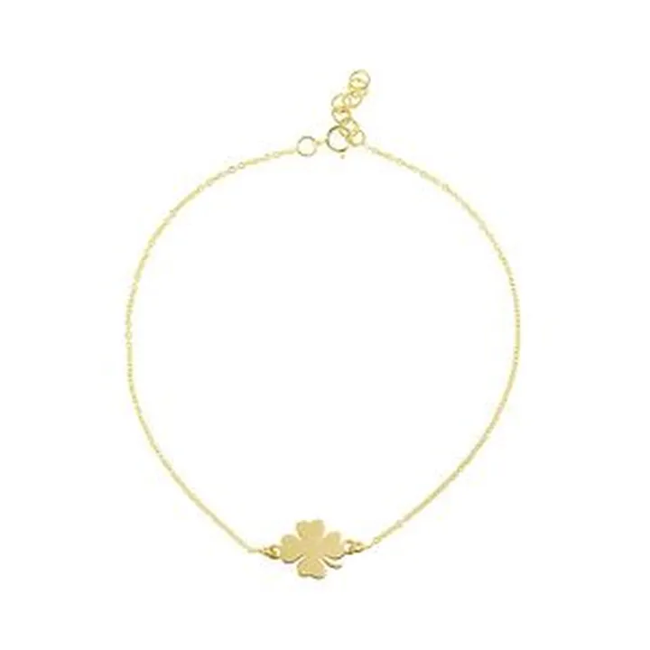 پابند طلا 18 عیار زنانه ترابی گالری مدل شبدر کد GAN089