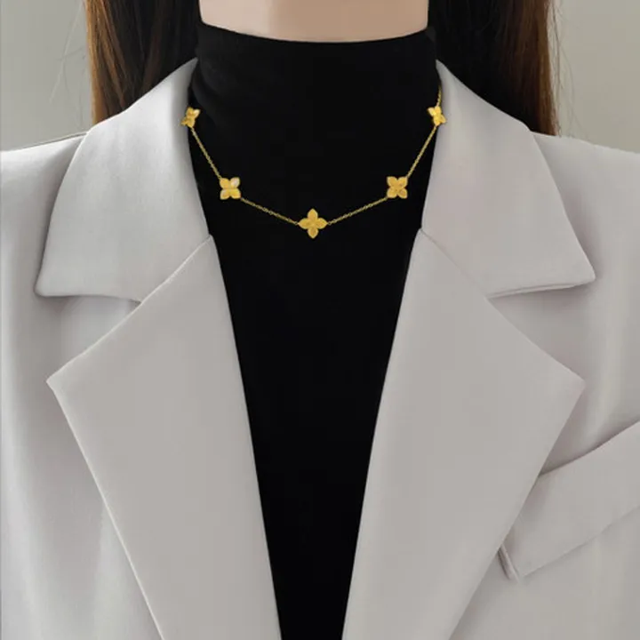 0402. گردنبند شبدر شانس (ونکلیف) طلایی