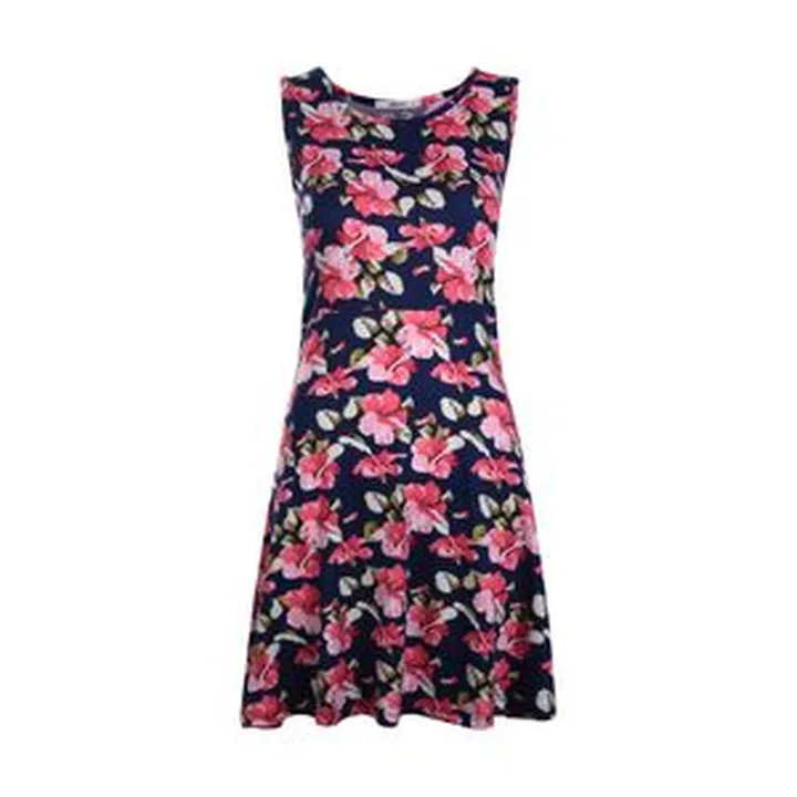 پیراهن زنانه افراتین مدل آنا گل کد 95921 رنگ سرمه‌ای