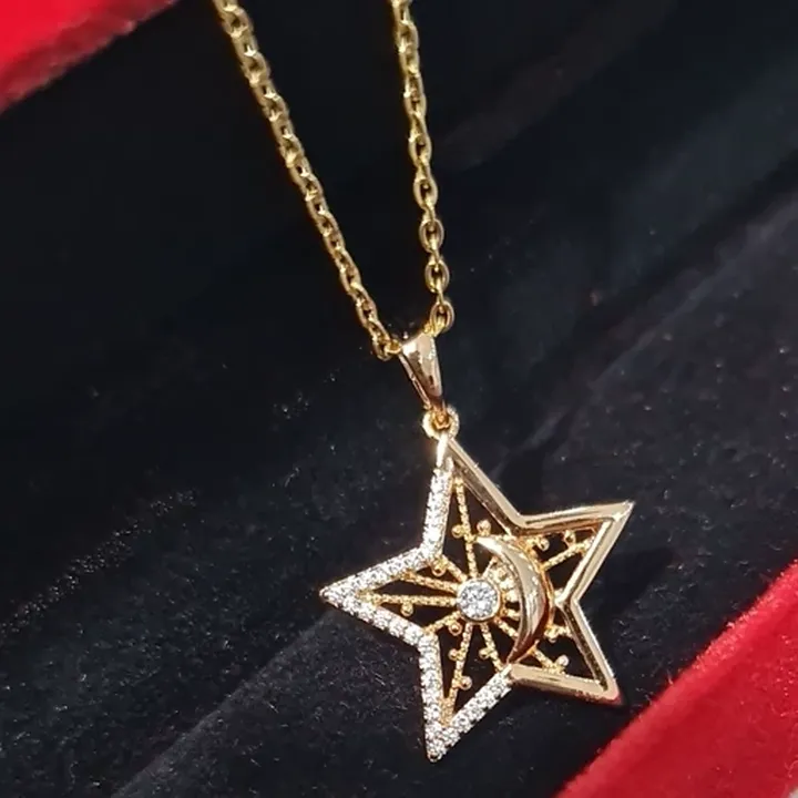 گردنبند ژوپینگ ماه و ستاره2