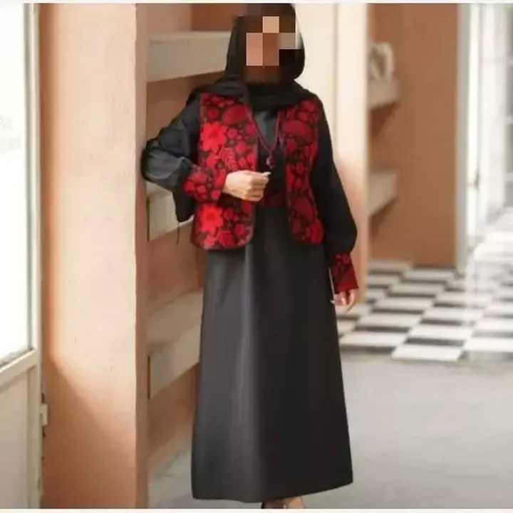 ست سه تکه زنانه جلیقه و پیراهن و کمربند فری 38تا44 گلدخت 