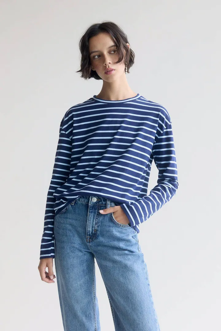 <span class="text-styled__StyledSpan-sc-d280c10c-1 dvOaRP">Pull & Bear< span>تیشرت راه راه آستین بلند