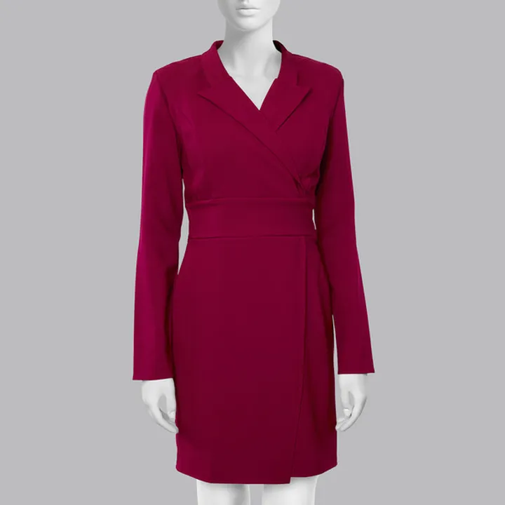 پیراهن یقه برگردان زنانه مدل 832576812 طرح ترندیول