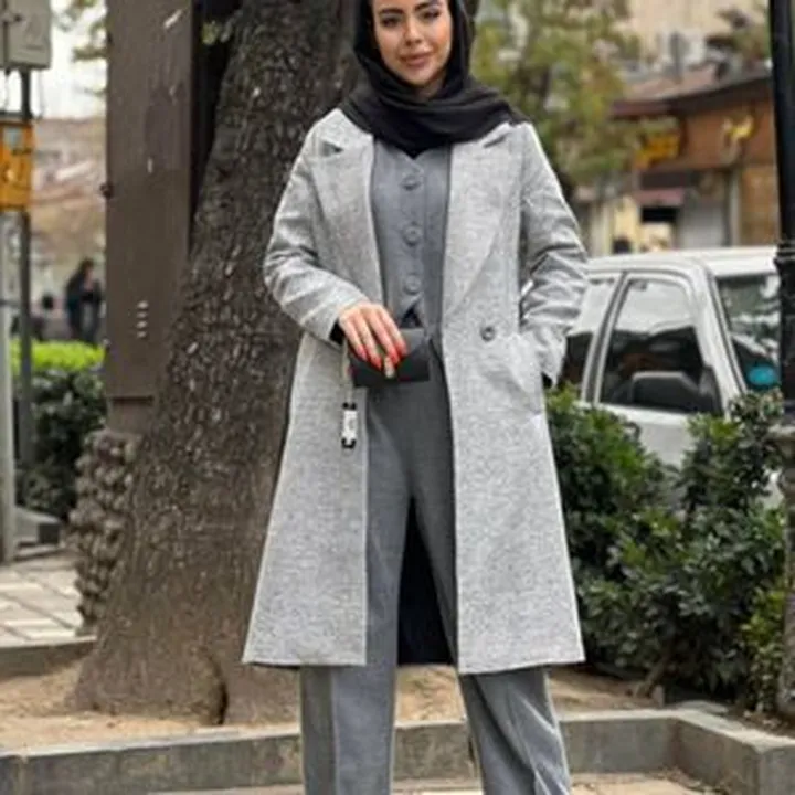 پالتو جناغی استر دار یقه انگلیسی