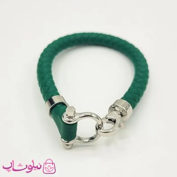 دستبند امگا رابر سبز تیره مردانه زنانه کیفیت مستر