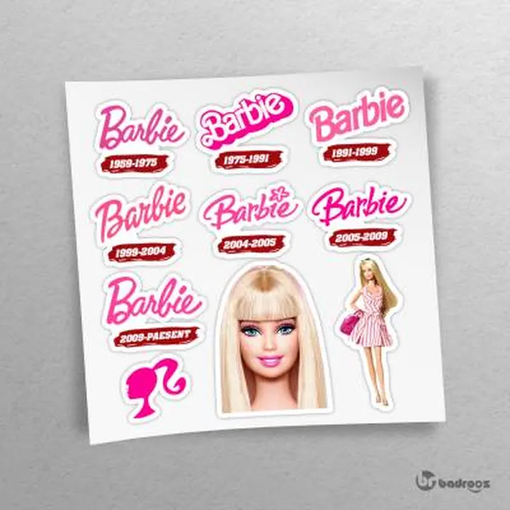 پک استیکر  Barbie-LOGO 1