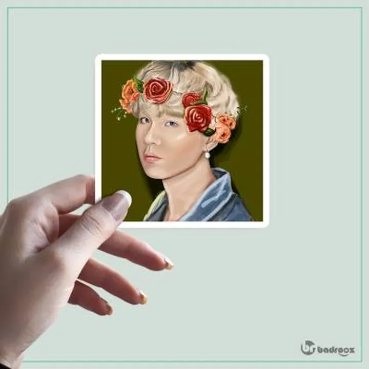 استیکر Min Yoongi_ Flower child