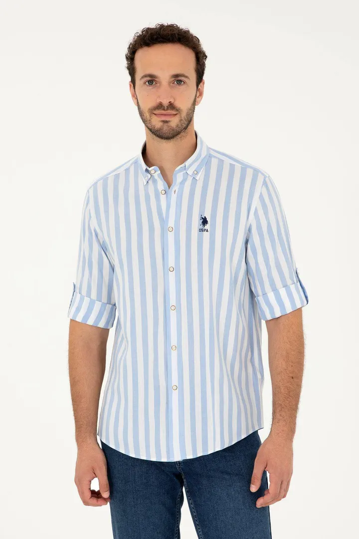 <span class="text-styled__StyledSpan-sc-d280c10c-1 dvOaRP">U.S. Polo Assn.< span>پیراهن آستین بلند مردانه آبی 50288316-VR036