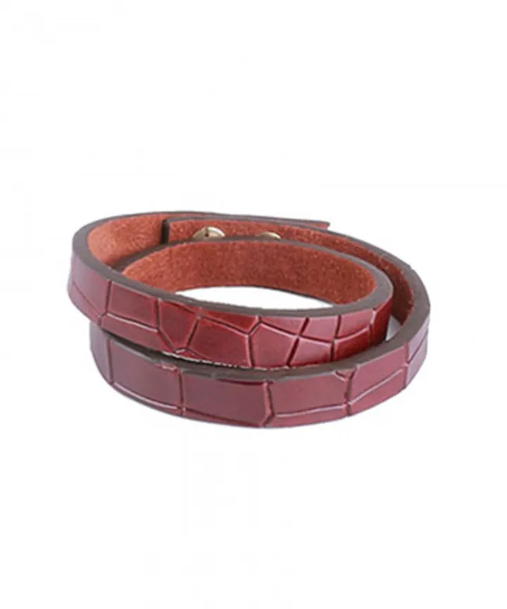 دستبند چرم طبیعی چرم لانکا Lanka Leather کد BBM-6