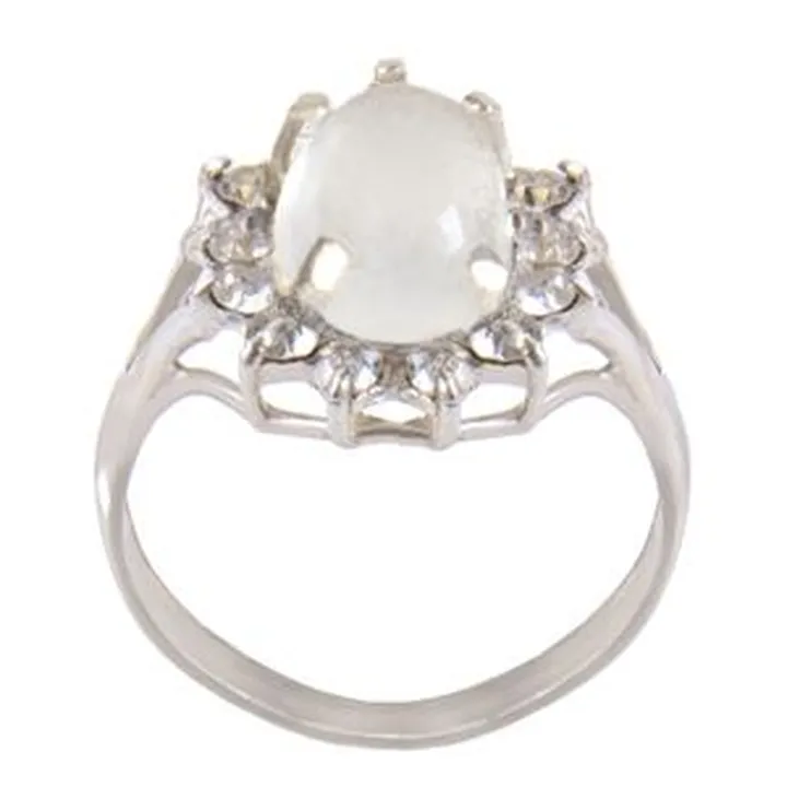 انگشتر نقره زنانه بازرگانی میلادی کد AW-029