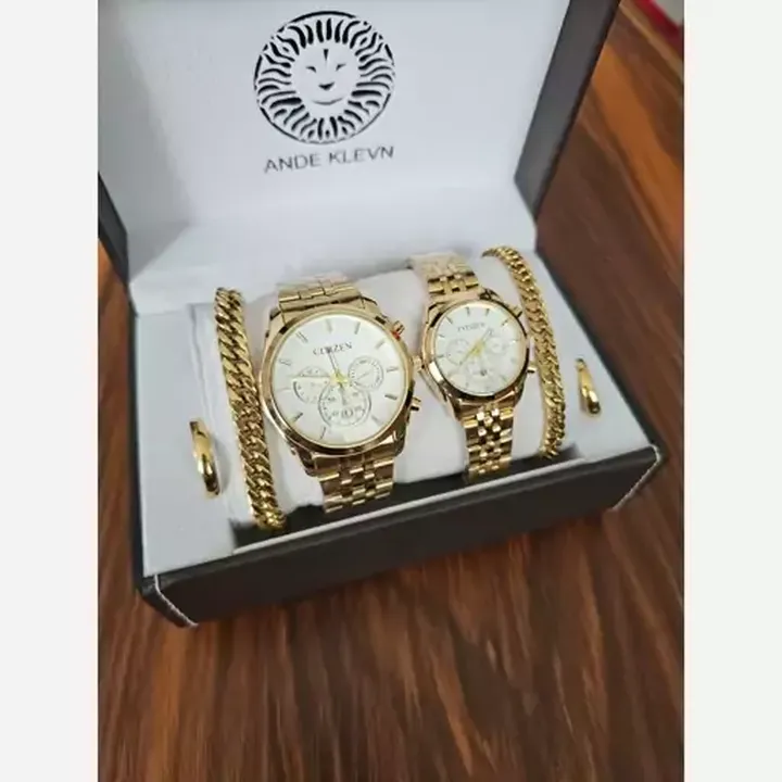 ست ساعت زنانه و مردانه بند استیل سیتیزن 1