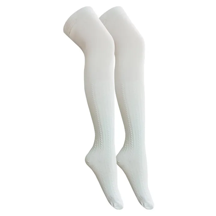 جوراب ساق بلند زنانه تن پوش هنگامه مدل گل برجسته گ...