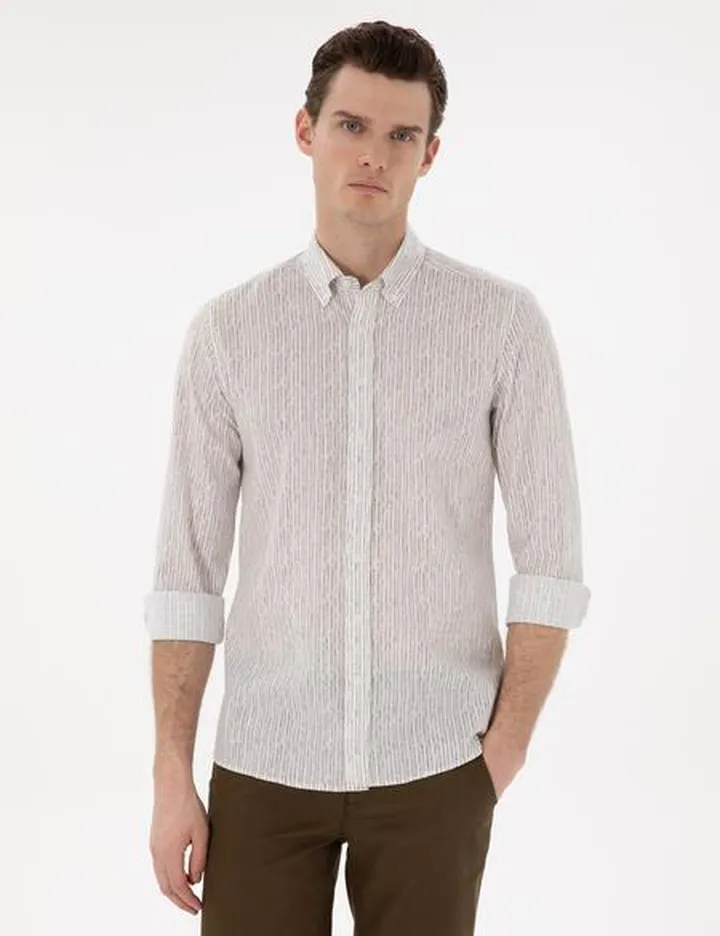 پیراهن آستین بلند مردانه پیر کاردین