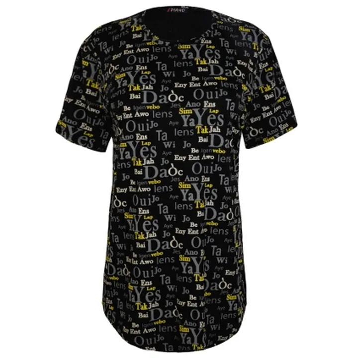 تیشرت چاپی زنانه