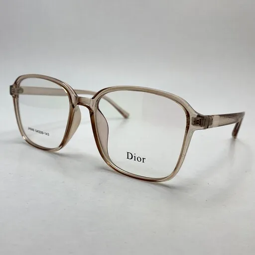 فریم عینک طبی دایور DIOR قهوه ای شفاف فوق سبک کد JH040