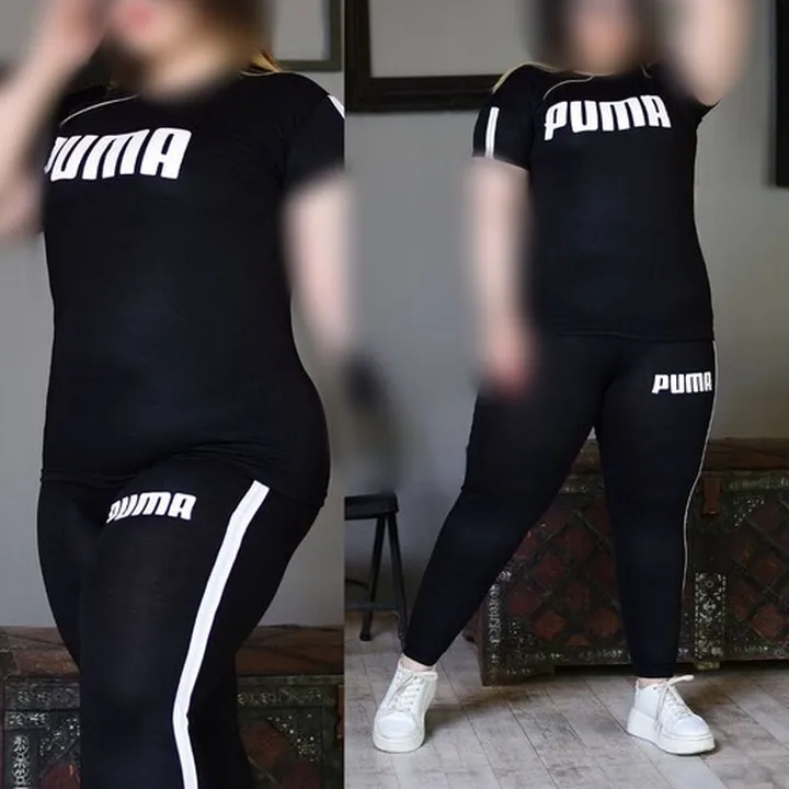  تیشرت شلوار PUMA جنس سوپر اسپان ویسکوز رنگ بندی مشکی سورمه ای زرد زرشکی قرمز آبی سایز ها فری 42 تا 50