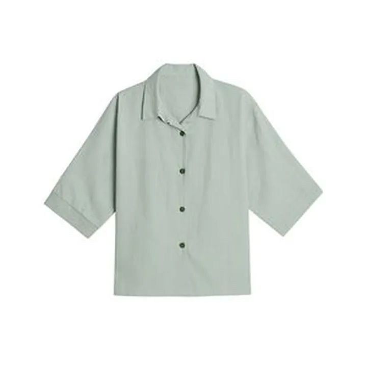 شومیز آستین سه ربع یقه برگردان زنانه مدل fh333