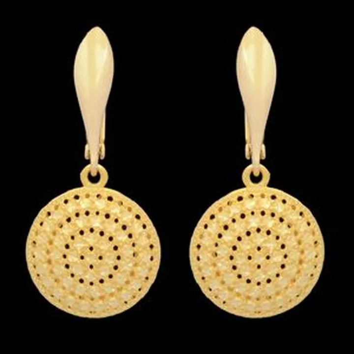 گوشواره طلا 18 عیار زنانه طلای مستجابیمدل آوا کد 02