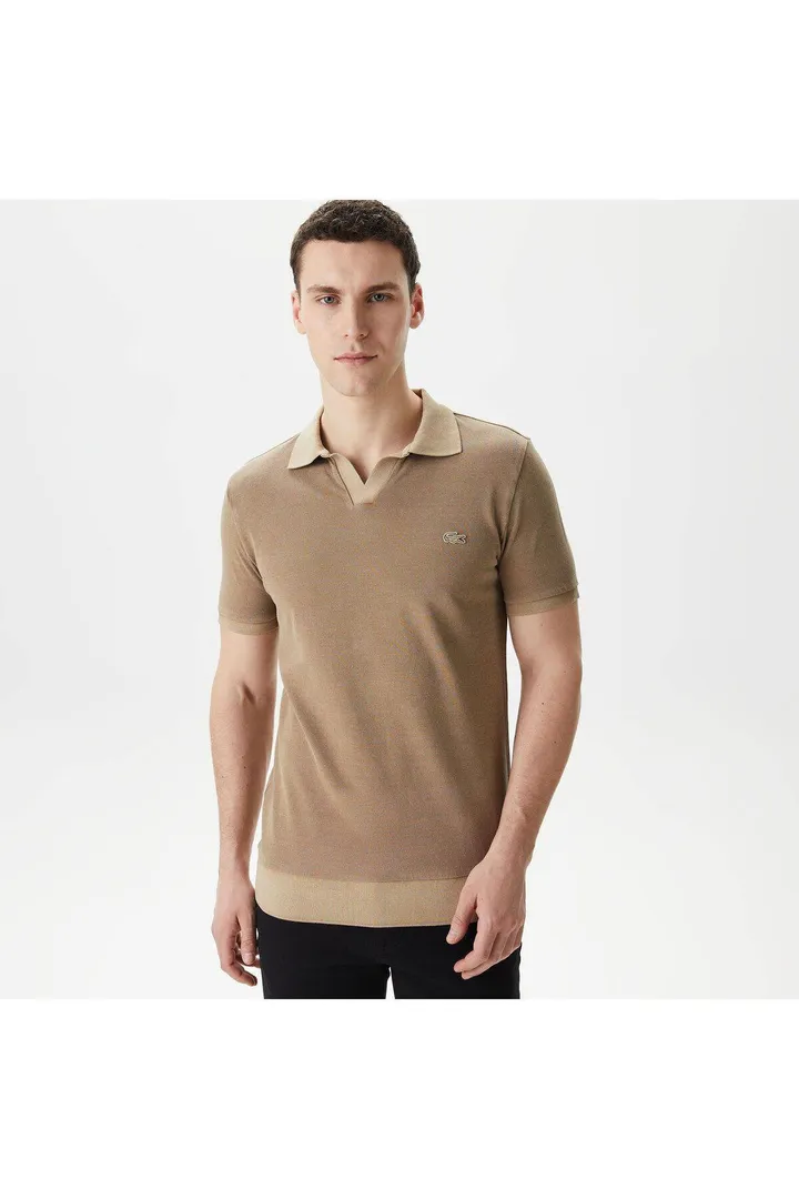 <span class="text-styled__StyledSpan-sc-d280c10c-1 dvOaRP">Lacoste< span>چوگان قهوه ای یقه V شکل منظم مردانه