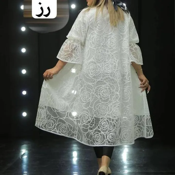 مانتو گیپور سفید