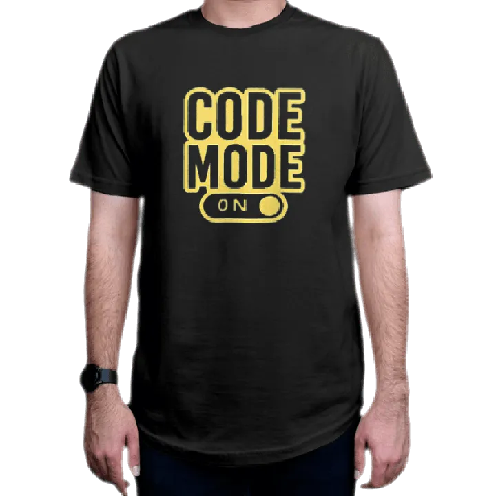 تیشرت برنامه نویسی طرح Code Mode On