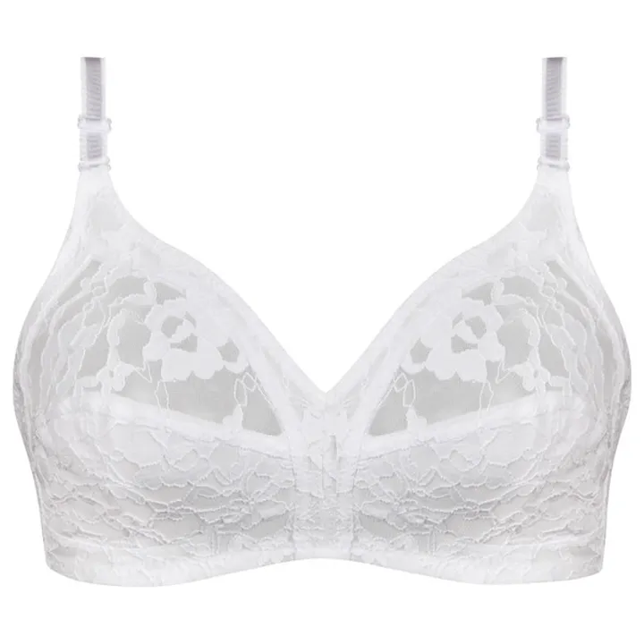 سوتین زنانه پانیذ مدل بدون فنر کد 66507 رنگ سفید