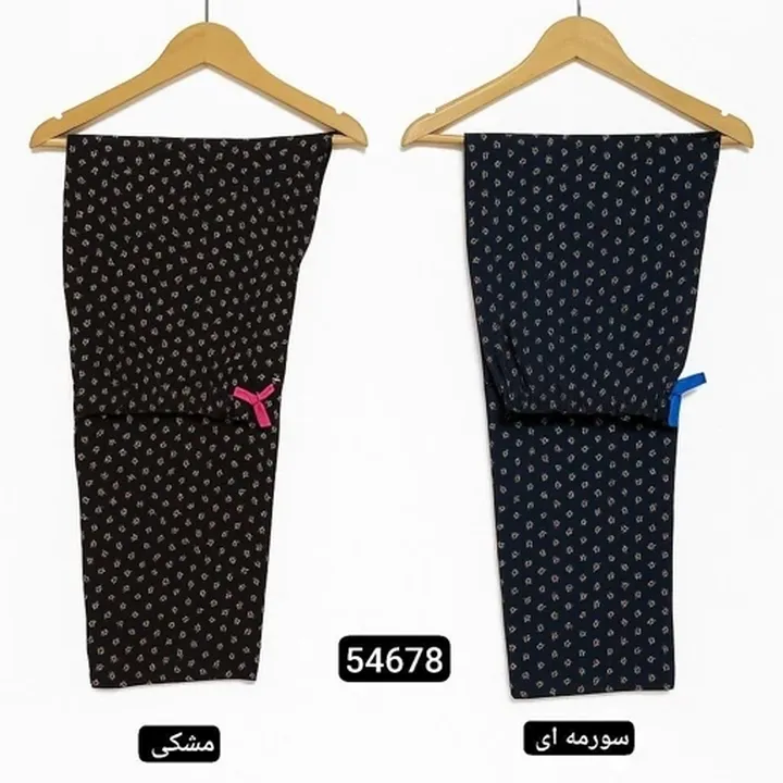 شلوار خانگی پنبه ای چاپی رنگ ثابت
