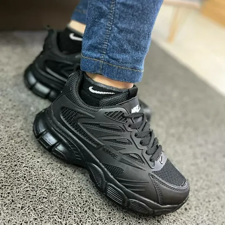 کتونی نایک لژدار کرم سفید مشکی زنانه دخترانه کفش ونس نایکی NIKE لژ دار طبی کرمی چرم شیک رانینگ ورزشی سبک راحت اسپرت